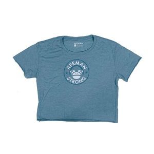 APEMAN STRONG WOMEN'S BLUE CALI CROPPED TEE - LRG